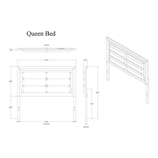 Queen Farmhouse Solid Wood MDF Storage Bed Frame - Omega Lifestyles