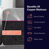 Queen Firm 11 - Inch Cooling Latex Foam Flex Top Mattress - Driftwood - Omega Lifestyles