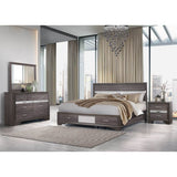 Queen Gray Solid Wood MDF Storage Bed Frame - Driftwood - Omega Lifestyles