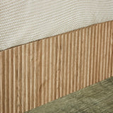 Queen Hydraulic Lift Storage Bed Frame Oak Finish - Omega Lifestyles