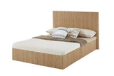 Queen Hydraulic Lift Storage Bed Frame Oak Finish - Omega Lifestyles