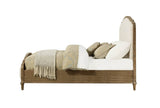 Queen Solid Wood Foam Upholstered Bed Frame - Driftwood - Omega Lifestyles