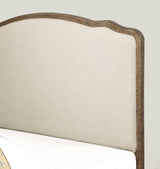 Queen Solid Wood Foam Upholstered Bed Frame - Driftwood - Omega Lifestyles