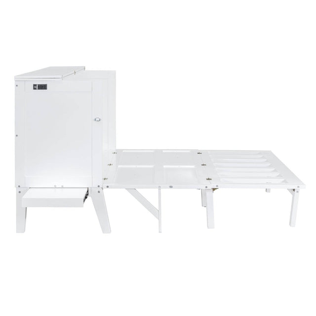 Queen Space-Saving Murphy Bed With USB Charging Ports - Omega Lifestyles