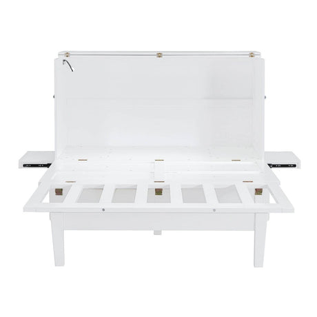 Queen Space-Saving Murphy Bed With USB Charging Ports - Sleep Galleria