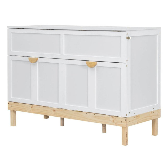 Queen Space-Saving Solid Wood Murphy Bed Frame - Omega Lifestyles