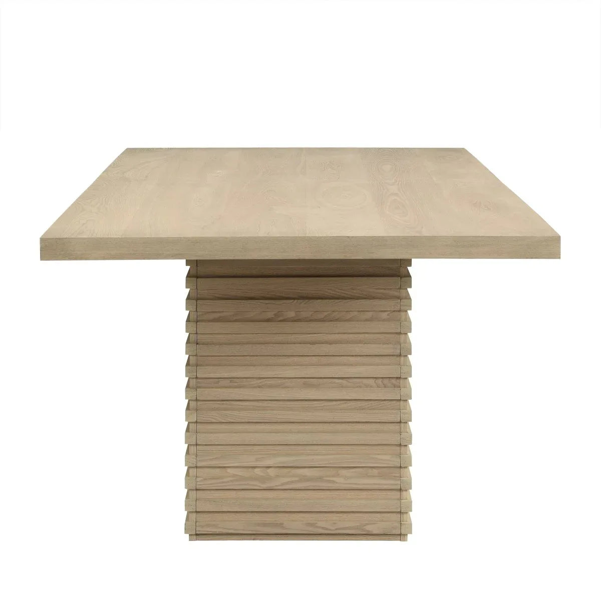 Rectangular Solid Wood Dining Table Seats Six - Omega Lifestyles