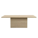 Rectangular Solid Wood Dining Table Seats Six - Omega Lifestyles