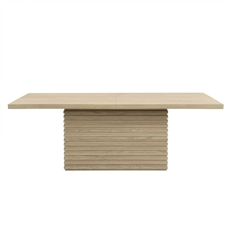 Rectangular Solid Wood Dining Table Seats Six - Omega Lifestyles