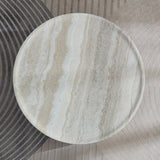 Round Fiberglass Durable Coffee Table With Open Storage - Omega Lifestyles