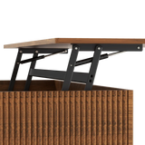 Rustic Farmhouse Lift Top Coffee Table With Storage - Omega Lifestyles