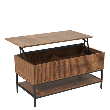 Rustic Farmhouse Lift Top Coffee Table With Storage - Omega Lifestyles