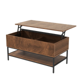 Rustic Farmhouse Lift Top Coffee Table With Storage - Omega Lifestyles