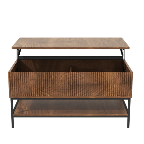 Rustic Farmhouse Lift Top Coffee Table With Storage - Omega Lifestyles