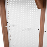 Rustic Fir Wood Potting Bench With Storage Hutch - Omega Lifestyles