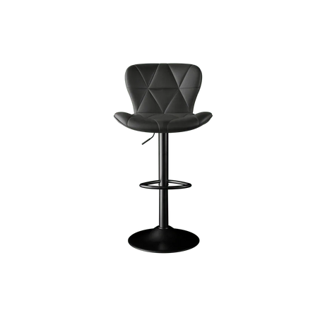 Set of 2 Adjustable Faux Leather Swivel Bar Stools - Omega Lifestyles