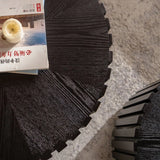 Set Of 2 Black Fluted Solid Wood MDF Coffee Tables - Omega Lifestyles