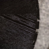 Set Of 2 Black Fluted Solid Wood MDF Coffee Tables - Omega Lifestyles