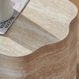 Set of 2 Minimalist Round Engineered Wood Coffee Tables - Omega Lifestyles