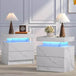 Set of 2 Modern LED Remote Controlled Nightstands - Omega Lifestyles