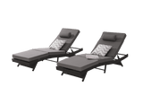 Set Of 2 Outdoor Wicker Reclining Lounge Chairs - Omega Lifestyles