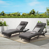 Set Of 2 Outdoor Wicker Reclining Lounge Chairs - Omega Lifestyles
