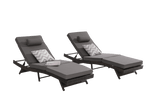 Set Of 2 Outdoor Wicker Reclining Lounge Chairs - Omega Lifestyles