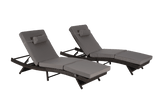 Set Of 2 Outdoor Wicker Reclining Lounge Chairs - Omega Lifestyles