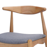 Set of 2 Vintage Rubberwood Mid-Century Modern Dining Chairs - Omega Lifestyles