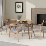 Set of 2 Vintage Rubberwood Mid-Century Modern Dining Chairs - Omega Lifestyles