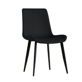 Set of 4 Modern PU Leather Dining Chairs With Carbon Steel Legs - Omega Lifestyles