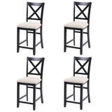 Set of 4 Modern Wooden Counter Height Dining Chairs - Omega Lifestyles
