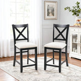 Set of 4 Modern Wooden Counter Height Dining Chairs - Omega Lifestyles