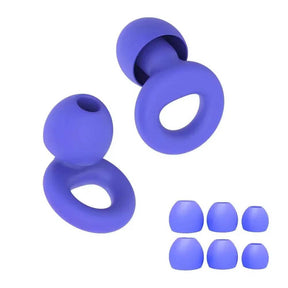 Set Of Four Soft Silicone Noise Reduction Earplugs - Omega Lifestyles