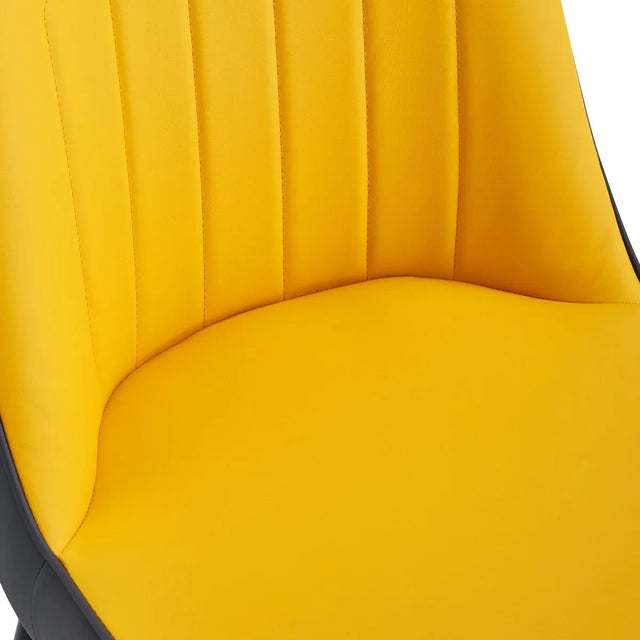 Sintered Stone Dining Table And Four PU Chairs Set - Omega Lifestyles