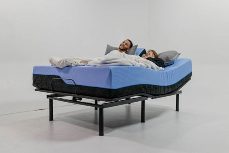 Soft 12 - Inch Flex Top Hybrid Memory Foam Queen Mattress Bundle - Driftwood - Omega Lifestyles