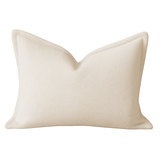 Soft Ivory Plush Polyester Throw Pillow - Driftwood - Omega Lifestyles