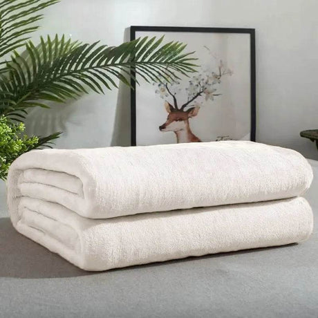 Soft Portable Coral Fleece Flannel Blanket 70x100cm - Omega Lifestyles