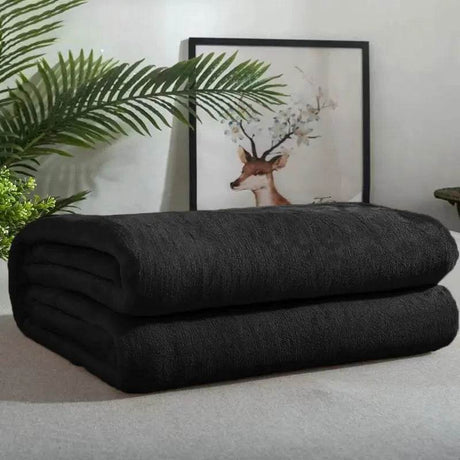 Soft Portable Coral Fleece Flannel Blanket 70x100cm - Omega Lifestyles