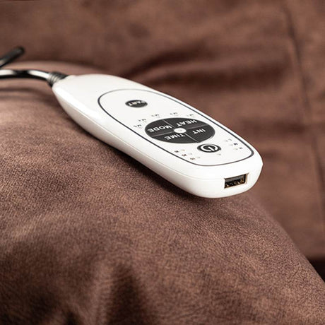 Soft Velvet Swivel Rocking Massage Recliner Chair - Driftwood - Omega Lifestyles