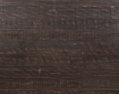 Solid Wood Brown And White Gathering Dining Table With Leaf - Driftwood - Omega Lifestyles