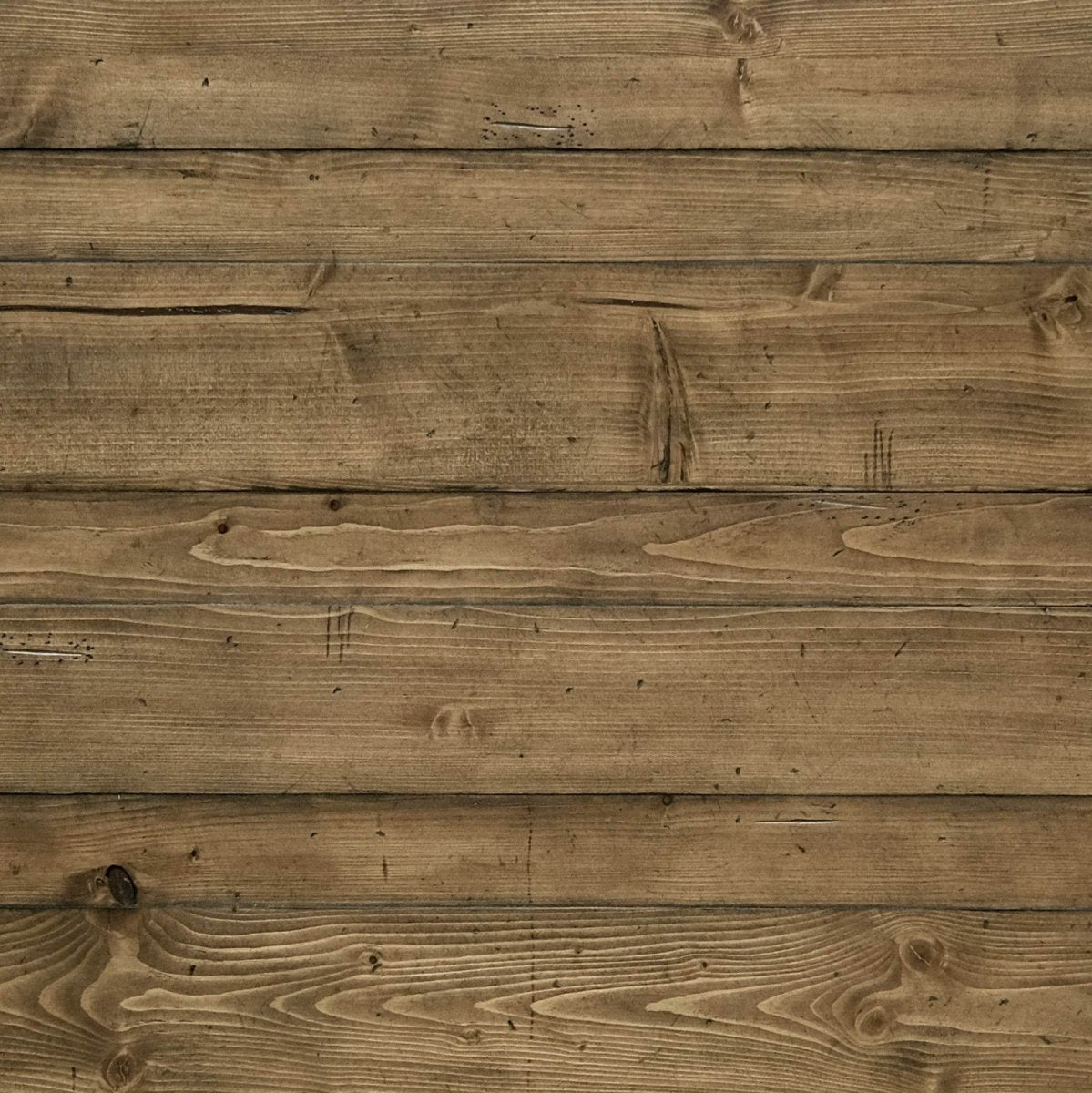 Solid Wood Brown White Farmhouse Trestle Dining Table - Driftwood - Omega Lifestyles