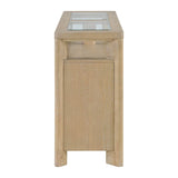 Solid Wood Contemporary Brown Side Server Cabinet - Driftwood - Omega Lifestyles