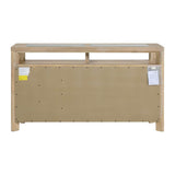 Solid Wood Contemporary Brown Side Server Cabinet - Driftwood - Omega Lifestyles