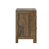 Solid Wood Rustic Brown 2 - Drawer Nightstand - Driftwood - Omega Lifestyles