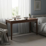 Solid Wood Standing Desk With Double Drawers - Omega Lifestyles