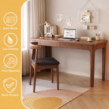 Solid Wood Standing Desk With Double Drawers - Omega Lifestyles