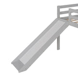 Solid Wood Twin Loft Bed With Ladder and Guardrails - Sleep Galleria