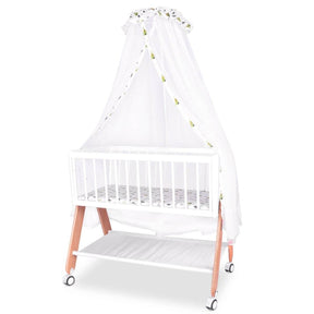Stylish Wooden Bedside Bassinet Sleeper With Mosquito Net - Omega Lifestyles