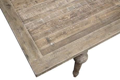 Taupe Engineered Wood Butterfly Leaf Dining Table - Driftwood - Omega Lifestyles